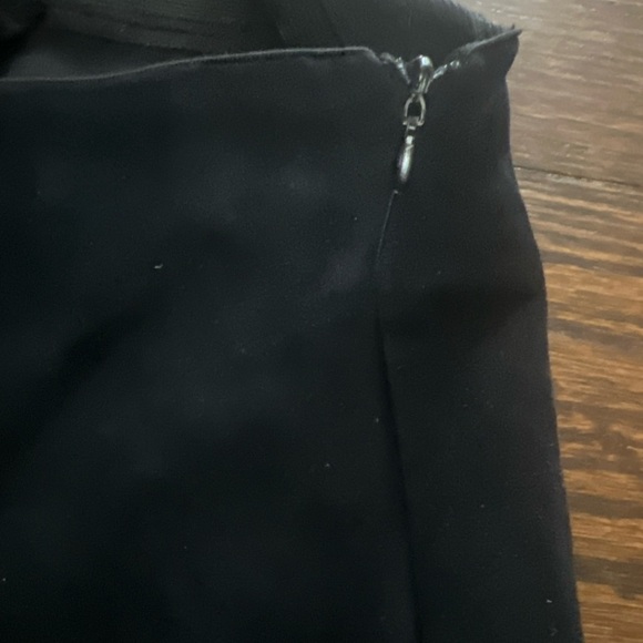 ZARA Women’s Faux Suede Legging Pants with Zippered Ankles Black Size Medium - Picture 4 of 5